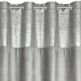 ZATEMŇOVACÍ ZÁVES NA KRÚŽKOCH PERI 140X250 CM STRIEBORNÁ