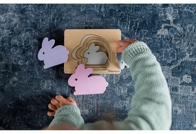 Drevené vkladacie puzzle Rabbit – Kindsgut