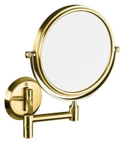 Kozmetické zrkadlo 18x25 cm nerez/zlaté