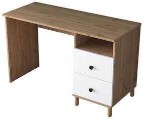 PC stolík Sikine 3 (orech + biela) . Vlastná spoľahlivá doprava až k Vám domov. 1094988