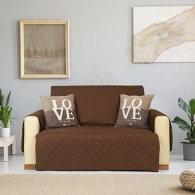 4Home Prehoz na kreslo Doubleface čokoládová/hnědá, 60 x 220 cm