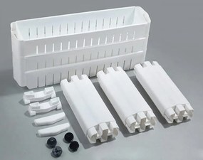 Plastový regál na kolieskach