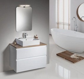 Aqualine Aqualine, ALTAIR umývadlová skrinka 76x60x37cm, dub emporio, AI388