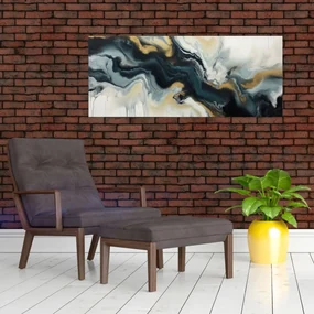 Obraz - Mramorovaná kresba (120x50 cm)