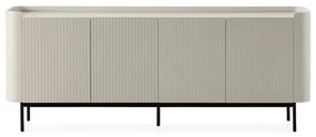 Krémovobiela komoda 200x80x40 cm Willa – MOME
