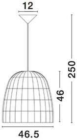 Rustikálny luster Destin 46 svetlá sivá
