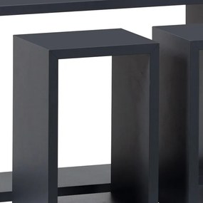BONTEC Polička, mdf, čierna, P-009 BK Farba: Biela