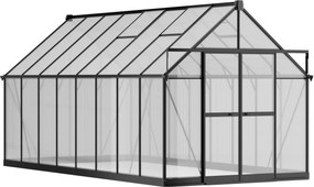 Skleník 240 x 244 x 488 cm, zosilnená konštrukcia, polykarbonát 6 mm