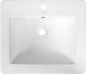 Novoterm Zápustné keramické umývadlo NV-KR-530, biele