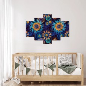 Obraz - 3D kvety (150x105 cm)