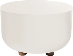 PLASTOVÝ KVETINÁČ TERRA 27X17 CM BIELA