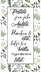 Bohemia Gifts Dekoračný obraz - Přátelé, 20 x 40 cm