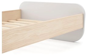 Biela detská posteľ v dekore borovice s roštom 90x190 cm Esteban – Marckeric