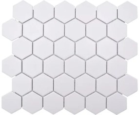 Keramická mozaika HX AT51 šesťuholník 32,5x28,1 cm Uni biela R10B