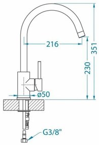 ALVEUS 1129028 - Drezová batéria ELZA 35,1 cm kefovaná oceľ