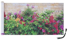 Plastová balkónová zástena 500x85 cm Flowers - Maximex