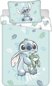 Jerry Fabrics Obliečky do postieľky 100x135 + 40x60 cm - Lilo and Stitch "Frog"