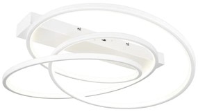 Biele LED stmievateľné stropné svietidlo 49x64 cm Darvin – Trio