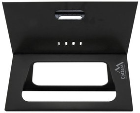 Skladací čierny gril na drevené uhlie Cattara Piran