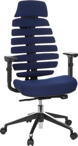 XXXLutz OTOČNÁ STOLIČKA, plochá tkanina, modrá, čierna MID.YOU - Online Only kancelárie - 001918015602