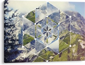 Obraz - Geometrický obrazec (70x50 cm)