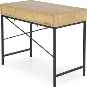 Písací stôl B50 dub zlatý/čierny