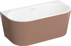 Polimat Akrylátová voľne stojaca vaňa k stene Sola 160x75 POLIMAT-Rozmery: 160x75, POLIMAT-Farba vane: Biela / grafit lesk
