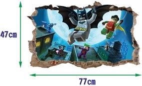 Nálepka na stenu Batman Superhero 47x77cm