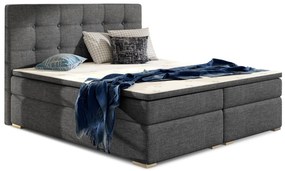 Manželská posteľ Boxspring 180 cm Irma 01 (tmavosivá). Akcia -18%. Vlastná spoľahlivá doprava až k Vám domov. 1044597