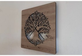 Svietiace hodiny na stenu Strom