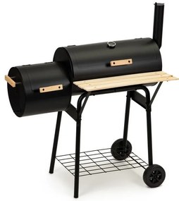 Veľký záhradný gril - 2 v 1 udiareň, teplomer + grilovacie príslušenstvo MODERNHOME - JY-061