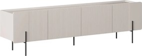 TV stolík Malmi 200 cm - kašmírová / čierna