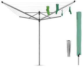 Vonkajší sušiak na bielizeň v striebornej farbe 60 m Lift-O-Matic – Brabantia