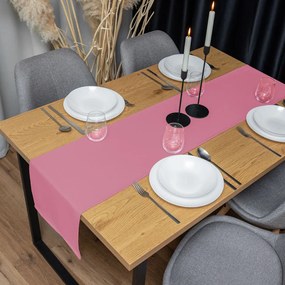 Biante Dekoračný behúň na stôl Rongo RG-027 Ružový 20x120 cm