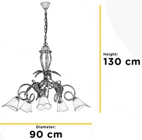 ONLI - Luster na reťazi VANDA 5xE14/6W/230V