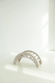 Montessori drevená hojdačka veľká šedá moon