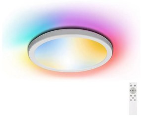 Aigostar B.V. Aigostar-LED RGB Stmievateľné kúpeľňové svietidlo LED/18W/230V pr. 30 cm IP44+DO AI0545