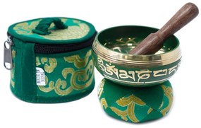 Tibetská spievajúca miska - darčeková sada Farba: Zelená