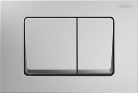 Mexen Fenix 10 XS splachovací tlačidlo, chróm matný - 601002