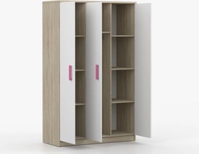 Šatníková skriňa SCOUT 2 - dub sonoma/biela (viac variant)