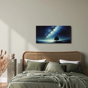 Obraz nočná krajina so stromom života