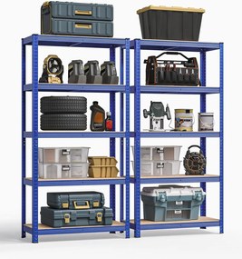 Policové regály 2 ks 180 x 90 x 40 cm SONGMICS - GLR042Q01