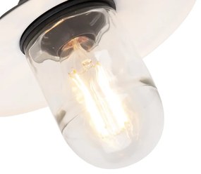 Vonkajšia nástenná lampa čierna IP44 - Mníchov