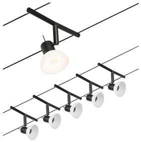 Paulmann 94450 - SADA 5xGU5,3/10W Bodové svietidlo SHEELA 230V čierna