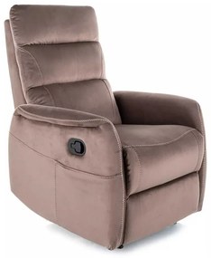 Masážne kreslo Vinci Velvet, hnedá
