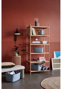 Regál z dubového dreva Hübsch Library, 80 x 190 cm