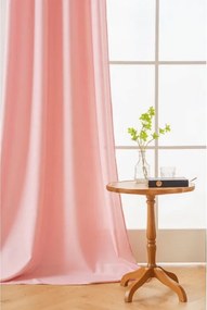 Záves OXFORD LIGHT 140x250 cm, ružový Zavesenie: Kovové krúžky