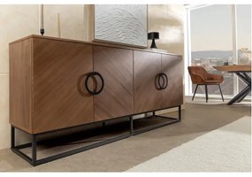 Komoda 46556 Grandezza 180cm Natural Orech dyha  - Komfort-nábytok