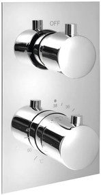 Sapho, KIMURA Podomietková sprchová termostatická batéria, box, 2 výstupy, chrómová, KU382