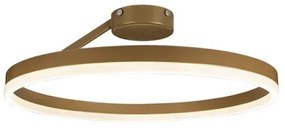 LED Stmievateľný prisadený luster LED/40W/230V 3000-6500K zlatá + diaľkové ovládanie